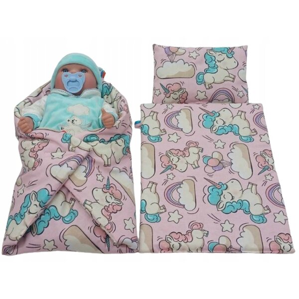 Komplett mit Puppenwäsche mit hypoallergenem Rozek und Decke
