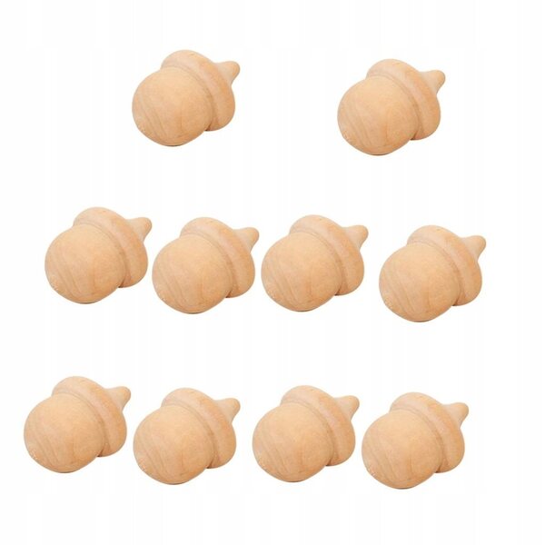 Natürliche Holzpuppenkörper zum Dekorieren, 10 Stück, 3,5 x 2,5 cm, zum Selbermachen