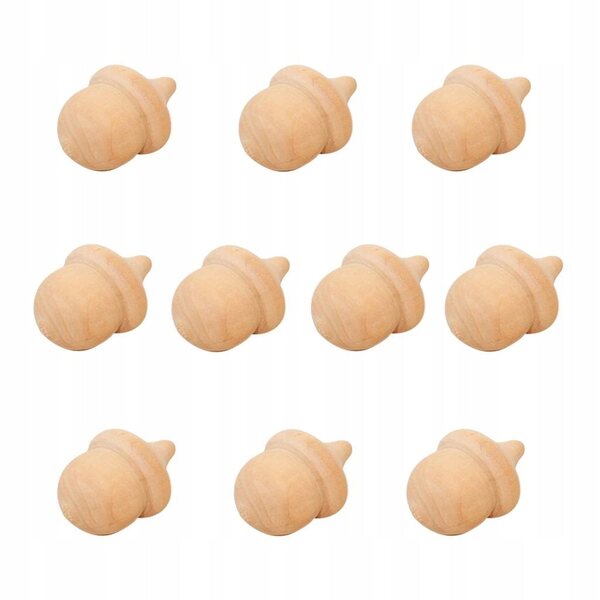 Natürliche Holzpuppenkörper zum Dekorieren, 10 Stück, 3,5 x 2,5 cm, zum Selbermachen