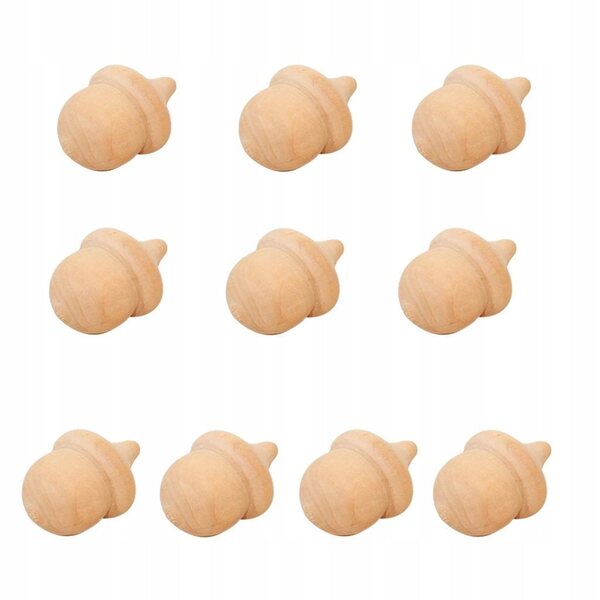 Natürliche Holzpuppenkörper zum Dekorieren, 10 Stück, 3,5 x 2,5 cm, zum Selbermachen