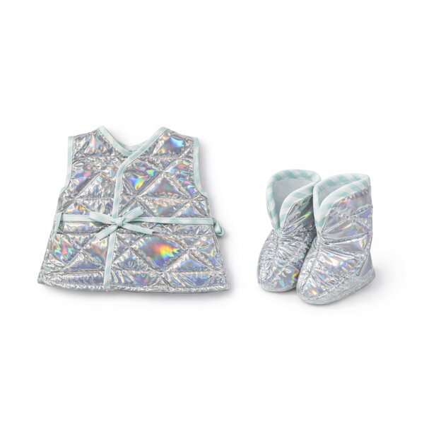 Outfit für Puppe 45-50 cm Weste und handgefertigte Schuhe Pracownia OLO