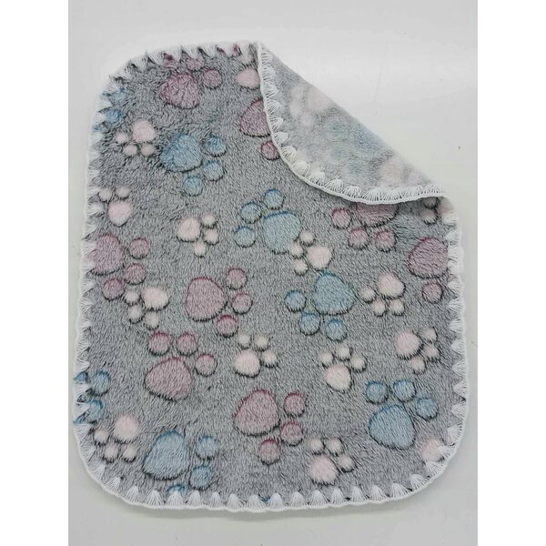 Doppelseitige Decke für Puppen, weich und flauschig, 31 x 24 cm, ideal für Kinder ab 12 Monaten