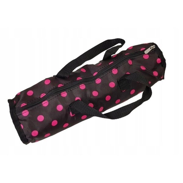 Letto per Bambole Alice Nero e Rosa con Porta Trasportabile e Accessori