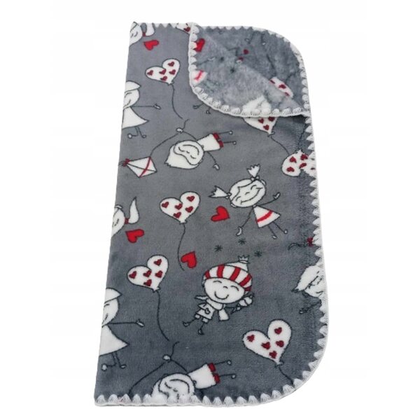 Morbida coperta double face 53x50 cm, certificata Oeko-Tex