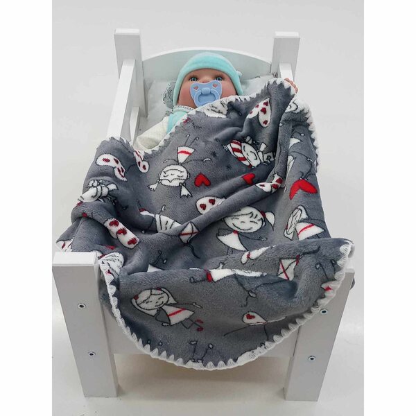 Morbida coperta double face 53x50 cm, certificata Oeko-Tex