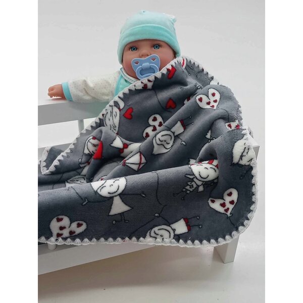Morbida coperta double face 53x50 cm, certificata Oeko-Tex