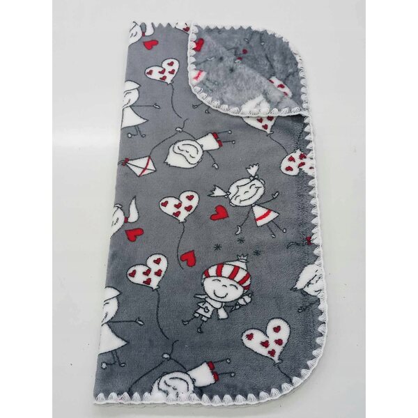 Morbida coperta double face 53x50 cm, certificata Oeko-Tex