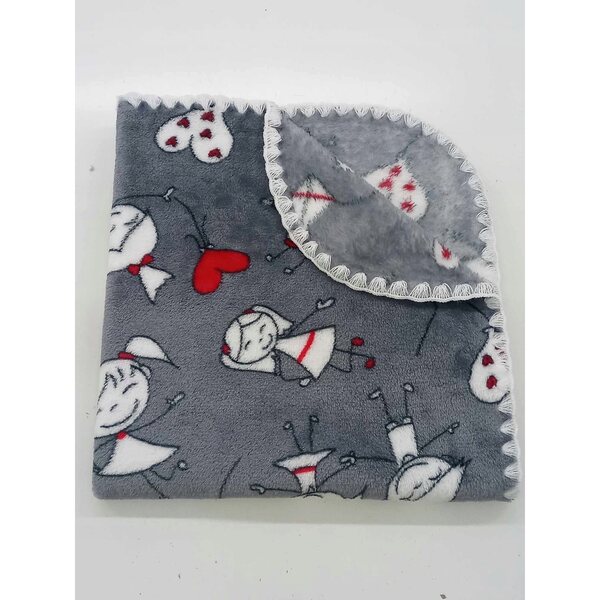 Morbida coperta double face 53x50 cm, certificata Oeko-Tex