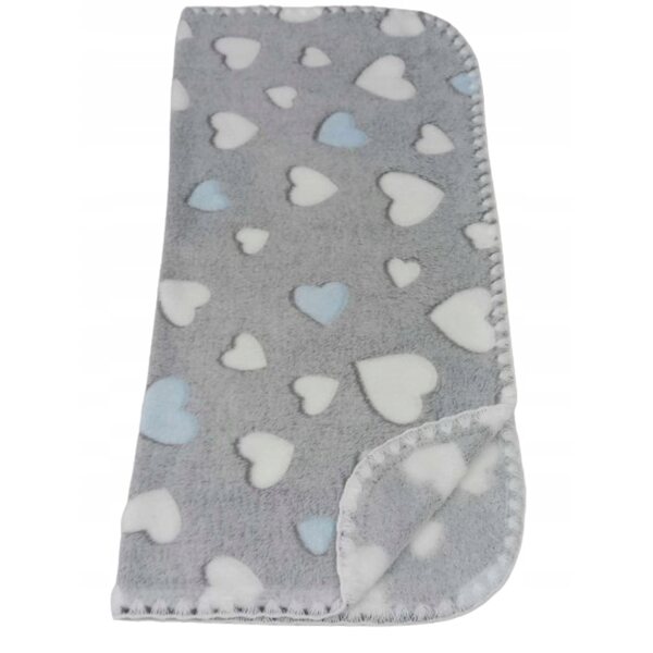 Zachte dubbelzijdige deken voor poppen, voor kinderwagen en ledikant, 53x50 cm