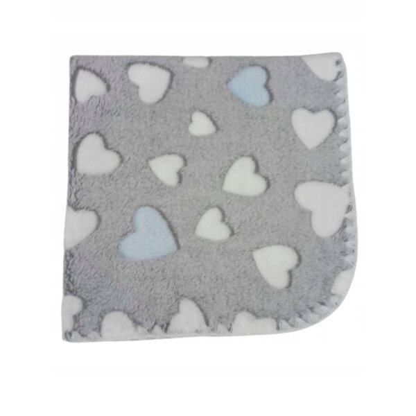 Zachte dubbelzijdige deken voor poppen, voor kinderwagen en ledikant, 53x50 cm
