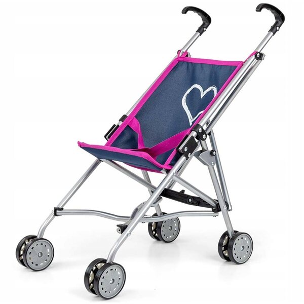 Passeggino per bambole Milly Mally Julia pieghevole per giochi di ruolo bambini