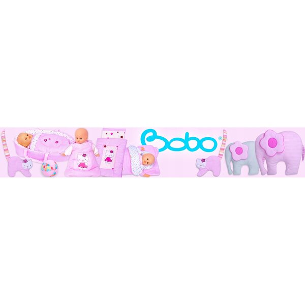 Becik BOBO mit Kapuze für Puppen bis 45 cm, Schlafsack und Kinderwagenband