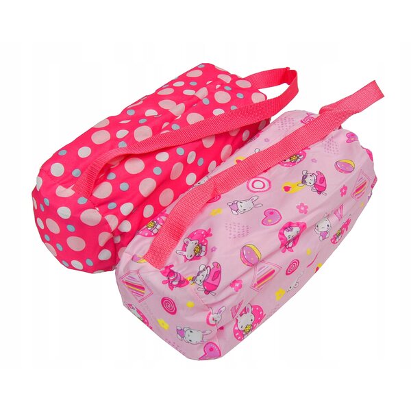 Beticco Babypuppenbett mit Matratze und Tasche, faltbar und transportierbar