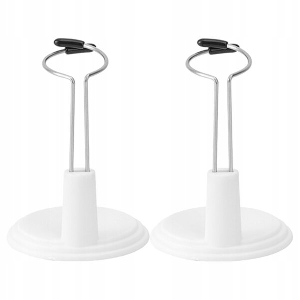 Support régulateur blanc, socle pour poupées et figurines, 2 pièces en PVC 14x7 cm