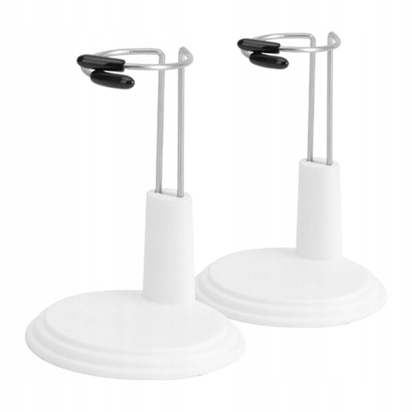 Support régulateur blanc, socle pour poupées et figurines, 2 pièces en PVC 14x7 cm
