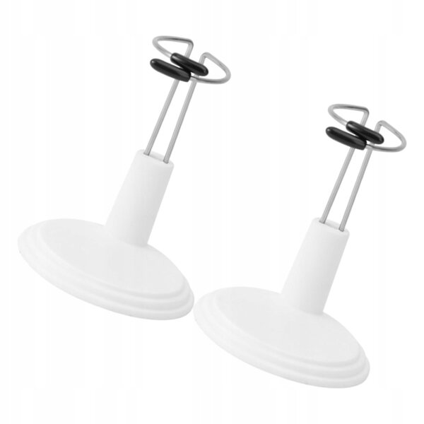 Support régulateur blanc, socle pour poupées et figurines, 2 pièces en PVC 14x7 cm