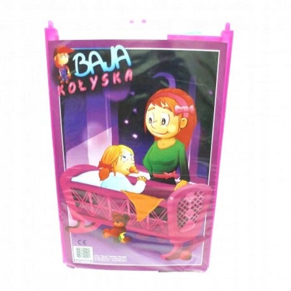 Baja-Puppenbett mit Bettwäscheset aus sicherem und widerstandsfähigem Kunststoff