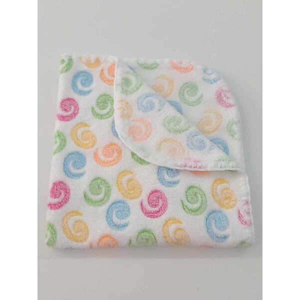 Koc morbido e doppio lato per bambole con motivo lumache 50x53 cm