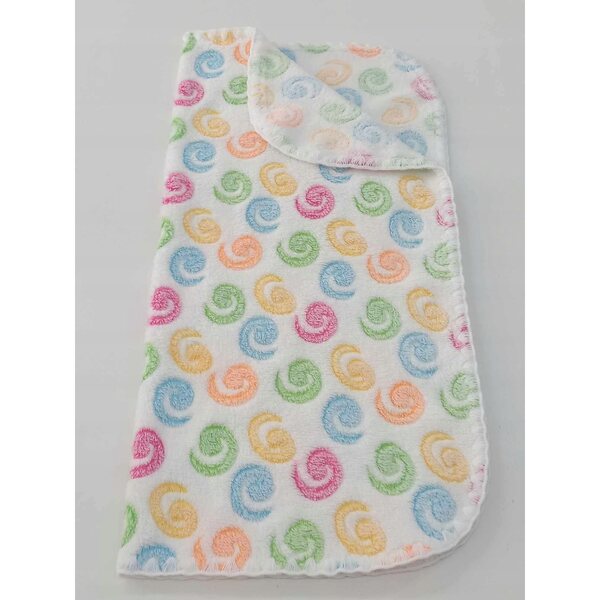 Koc morbido e doppio lato per bambole con motivo lumache 50x53 cm