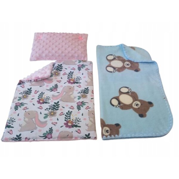 Set aus Leinen und weichem Bezug für Babypuppen, Qualität und Fantasie