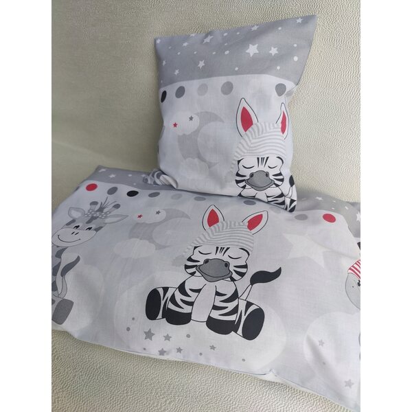 Puppenbettwäsche-Set aus 100 % Baumwolle mit Kissen und Decke