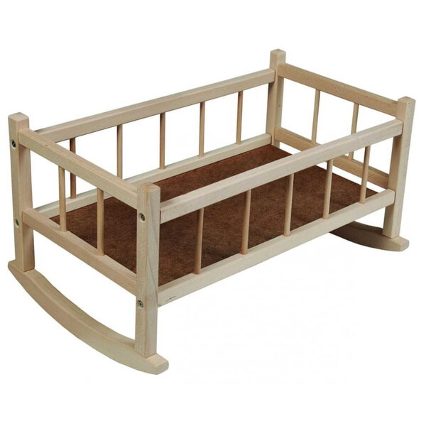 Culla in legno per bambole Lamps Kolébka dřevěná per bambini 3+ anni