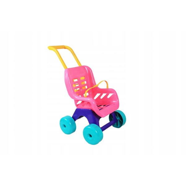Puppenwagen DL241E rosa – sicheres und langlebiges Spielzeug