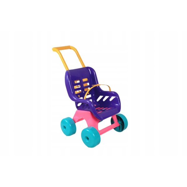 Puppenwagen DL241E rosa – sicheres und langlebiges Spielzeug