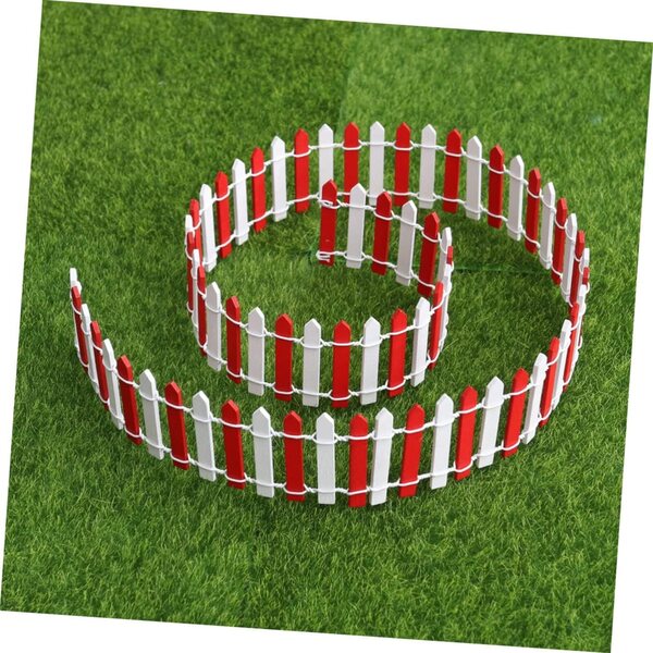Mini-Holzzaun 90x5 cm für Mikrolandschaften, Feenhäuser und Weihnachtsdekorationen