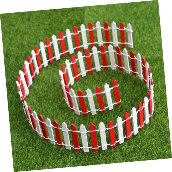 Mini-Holzzaun 90x5 cm für Mikrolandschaften, Feenhäuser und Weihnachtsdekorationen