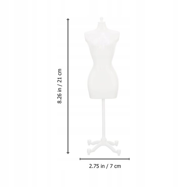 Set van 5 mini-droogrekken voor poppenkleding van resistent en realistisch plastic