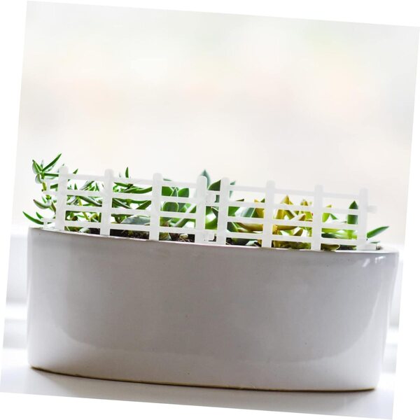 Recinzione Miniatura Bianca 22x11 cm 50 pezzi per Decorazioni Giardino e Progetti DIY