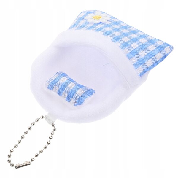 Delicato sacco a pelo in peluche per bambole con catena decorativa elegante