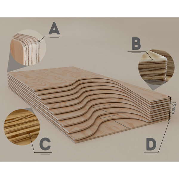 Letto a castello in legno per bambole, nero - resistente e sicuro per i bambini