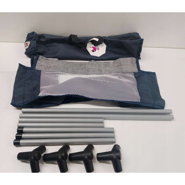 Letto da viaggio per bambole Bayer Chic Melange grigio-blu compatto e pratico