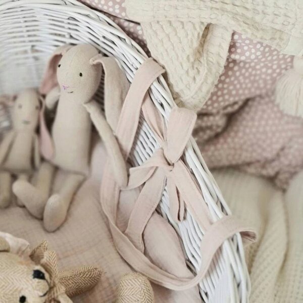 Marsupio in vimini bianco per bambole - ecologico Giocattolo Little Dreams