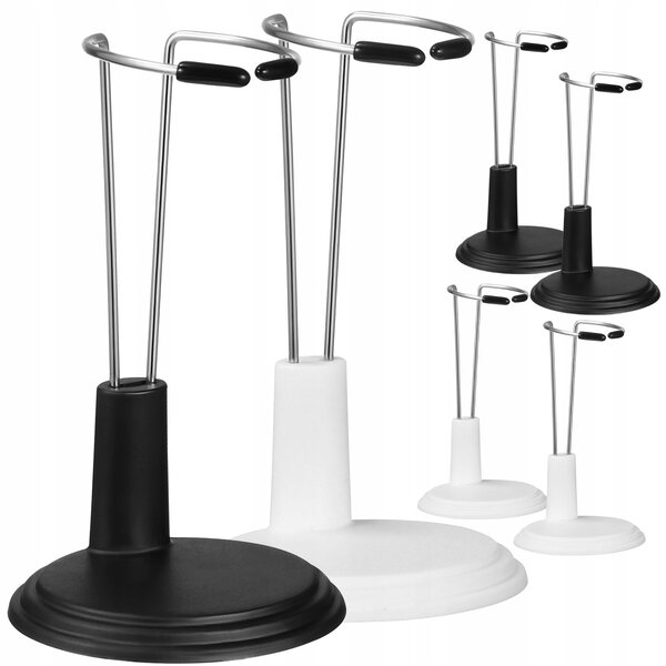 Set mit 6 verstellbaren PVC-Ständern zum Präsentieren und Aufbewahren von Puppen und Actionfiguren