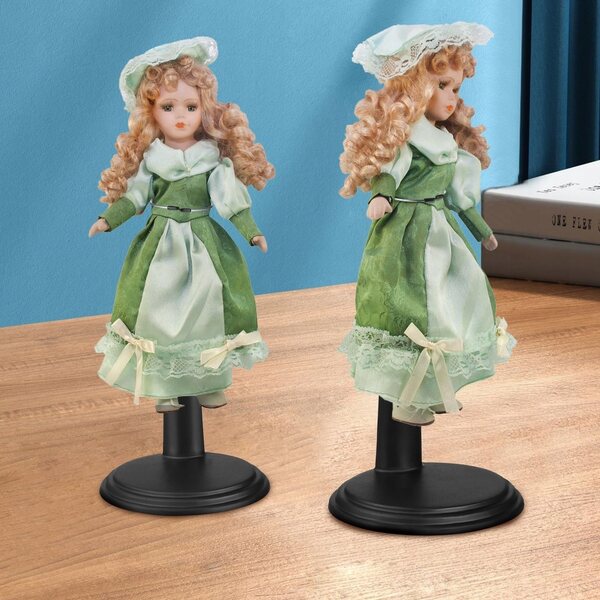 Set van 6 verstelbare PVC-standaarden voor het tentoonstellen en opbergen van poppen en actiefiguren