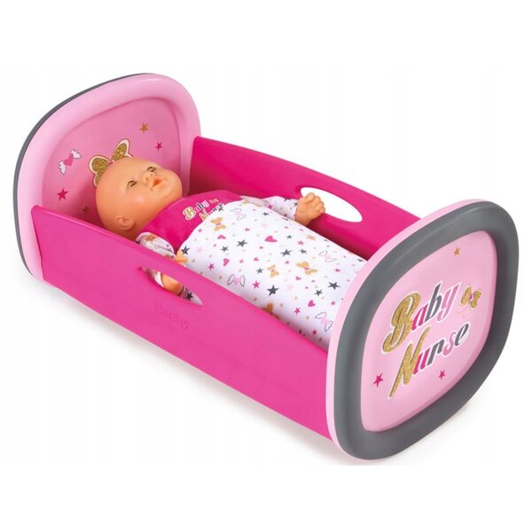 SMOBY Baby Nurse Wiege für Puppen bis 42 cm, inklusive Bezug