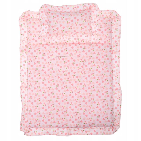 Schlafsäcke für 20-cm-Puppen aus rosa Baumwolle, kompakt und praktisch