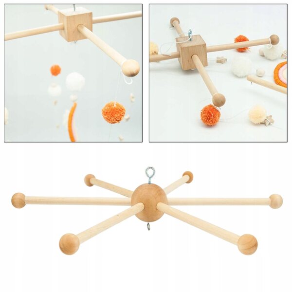 Holzständer für Glocken und Hängedekorationen für Kinderzimmer