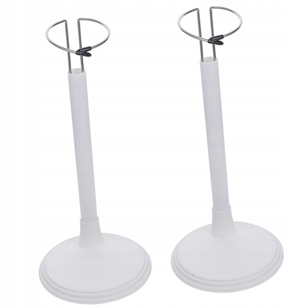 Stojaki pour poupées avec base réglable et stable - 2 pièces, 35 cm, blanc