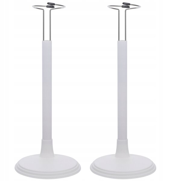 Stojaki pour poupées avec base réglable et stable - 2 pièces, 35 cm, blanc