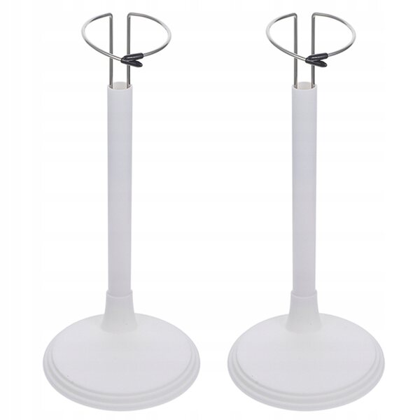 Stojaki pour poupées avec base réglable et stable - 2 pièces, 35 cm, blanc