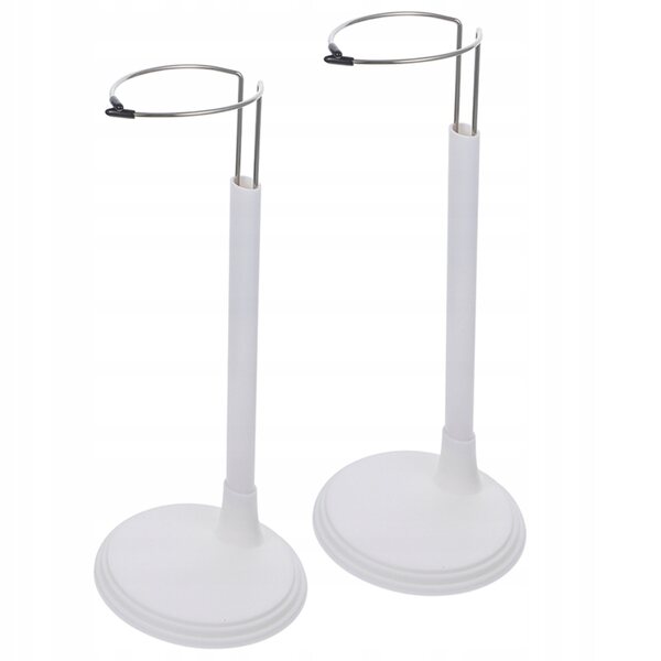 Stojaki pour poupées avec base réglable et stable - 2 pièces, 35 cm, blanc