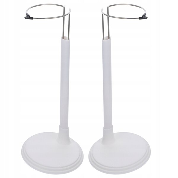 Stojaki pour poupées avec base réglable et stable - 2 pièces, 35 cm, blanc