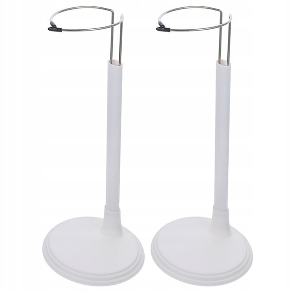 Stojaki pour poupées avec base réglable et stable - 2 pièces, 35 cm, blanc