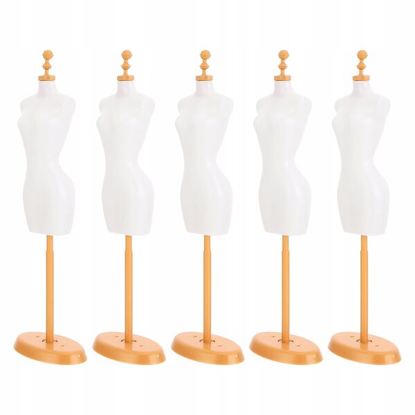Set van 5 plastic hangers voor poppenkleertjes, resistent en realistisch
