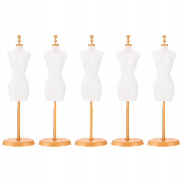 Set van 5 plastic hangers voor poppenkleertjes, resistent en realistisch