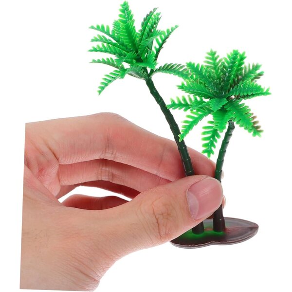 VOSAREA 15 pz palme finte da cocco per case delle bambole e decorazioni spiaggia